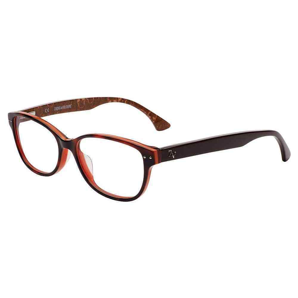 ZADIG & VOLTAIRE OPTICAL VZV021 Eyeglasses ORANGE-763 53mm
